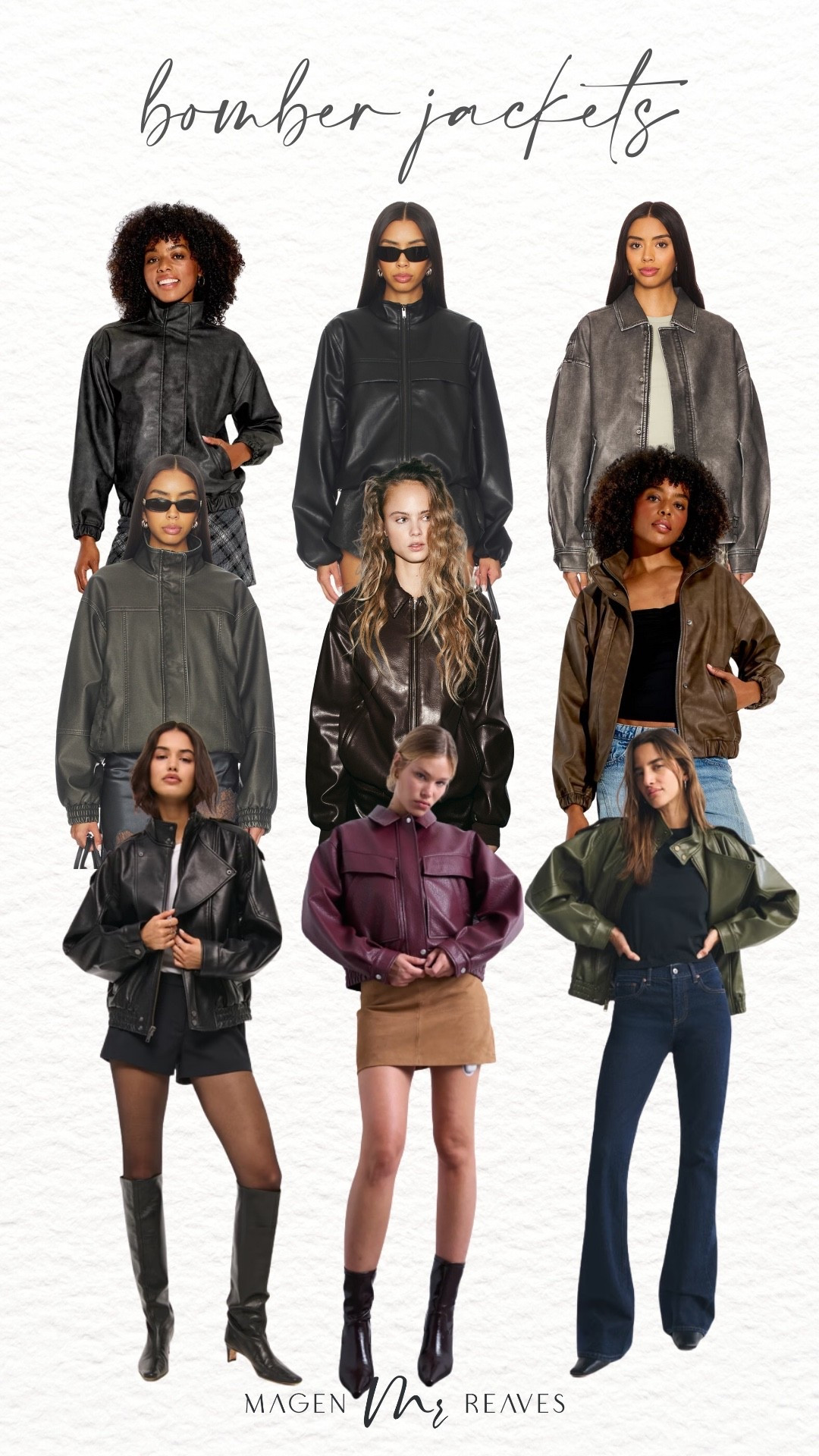 Bomber jackets I’m loving!

Mock neck jacket, faux leather jacket, black jacket

#LTKSeasonal #LTKootd