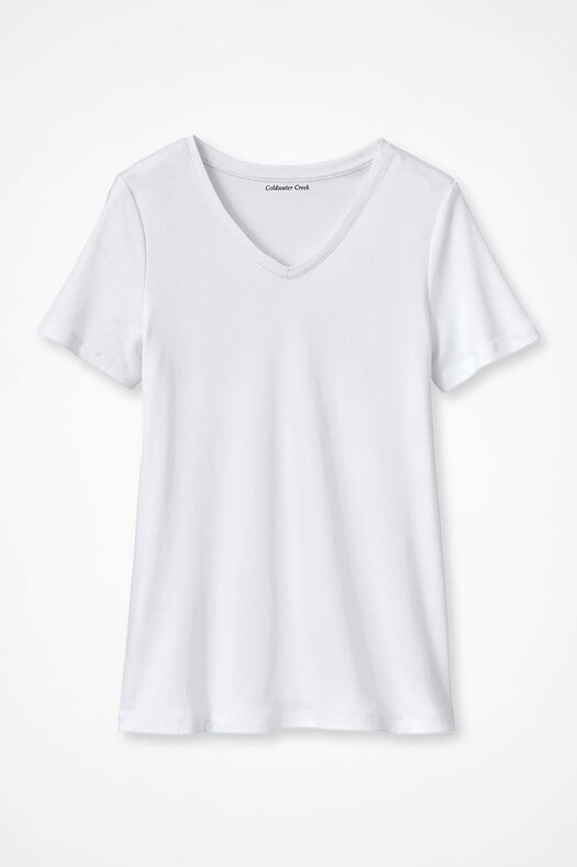 #bestcotton V-neck Tee | Coldwater Creek