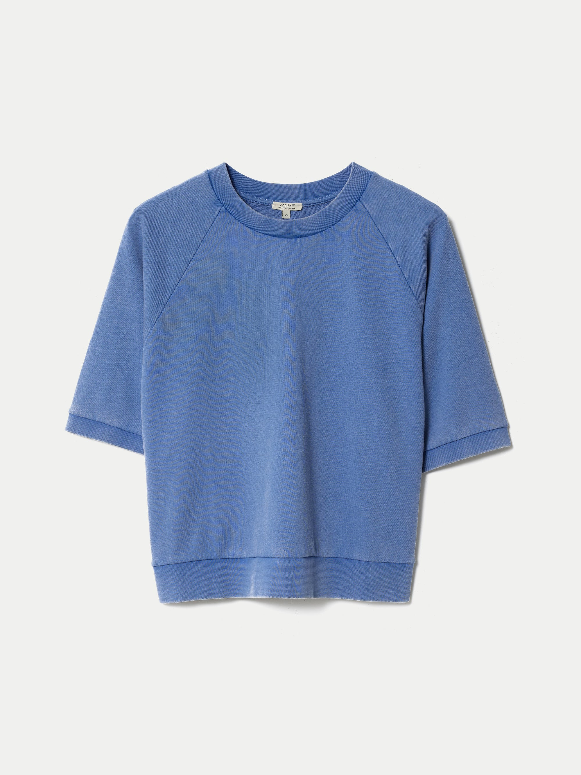 Half Sleeve Sweatshirt | Blue | Jigsaw (UK)