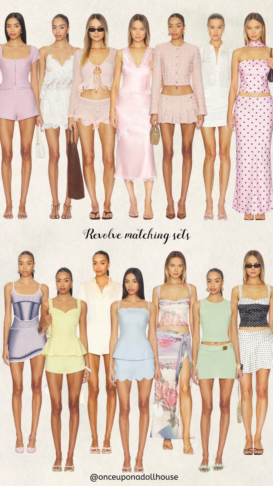 Revolve matching sets! Tops, skirts, shorts

#LTKSeasonal #LTKootd