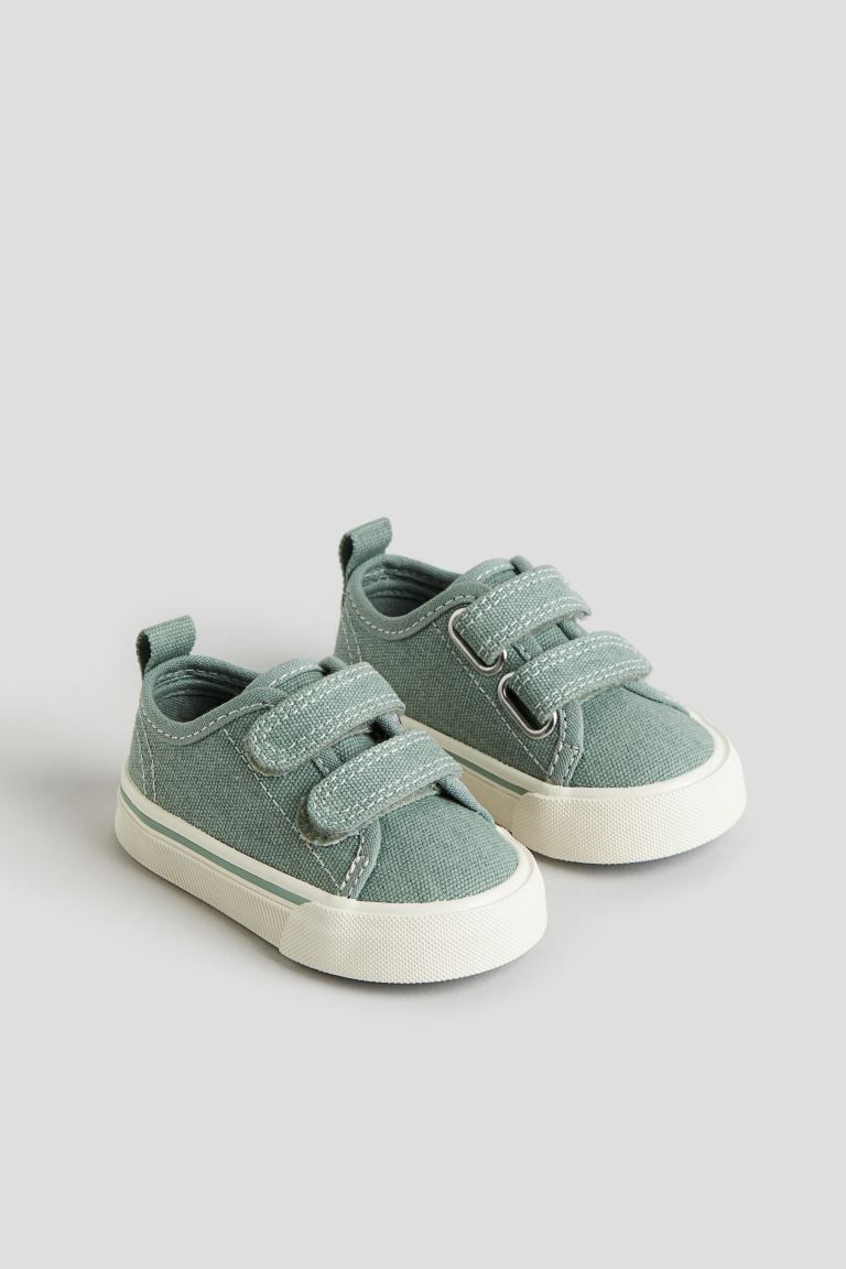 Canvas Sneakers - Dusty green - Kids | H&M US | H&M (US + CA)