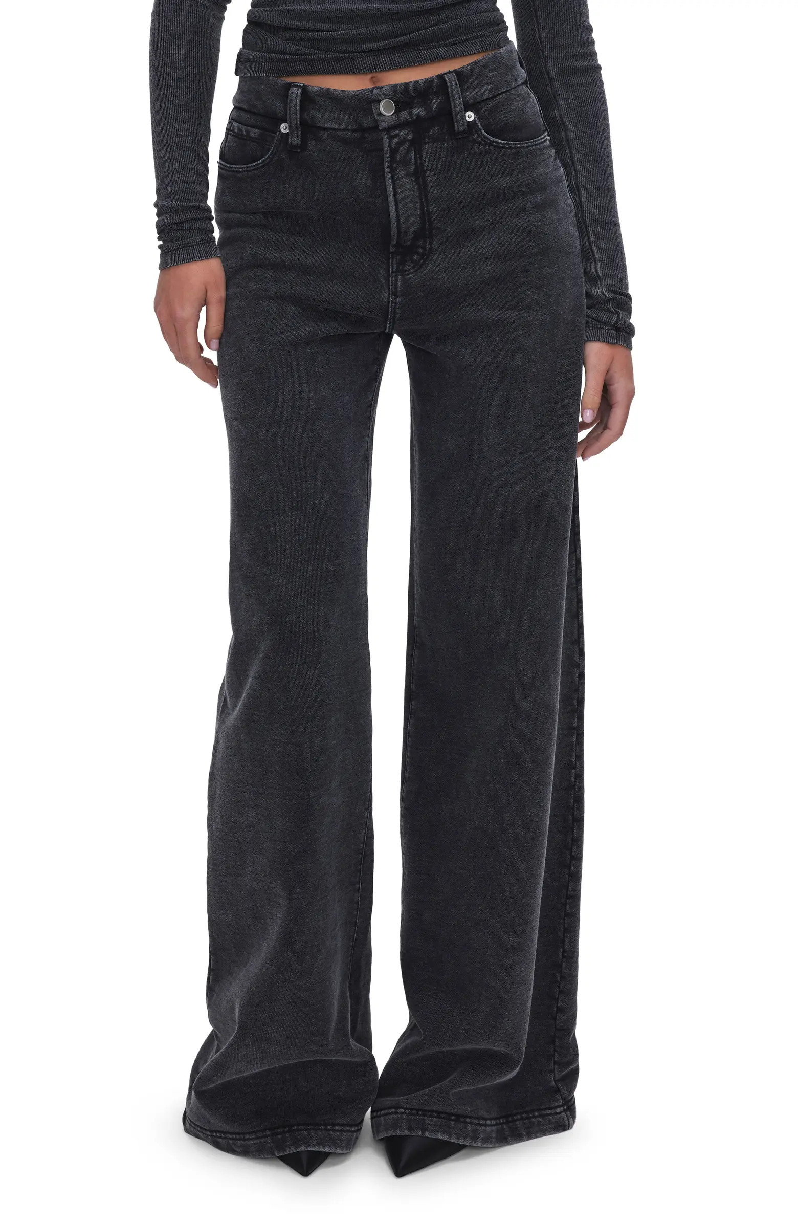 Jeanius Terry Good Skate Wide Leg Pants | Nordstrom