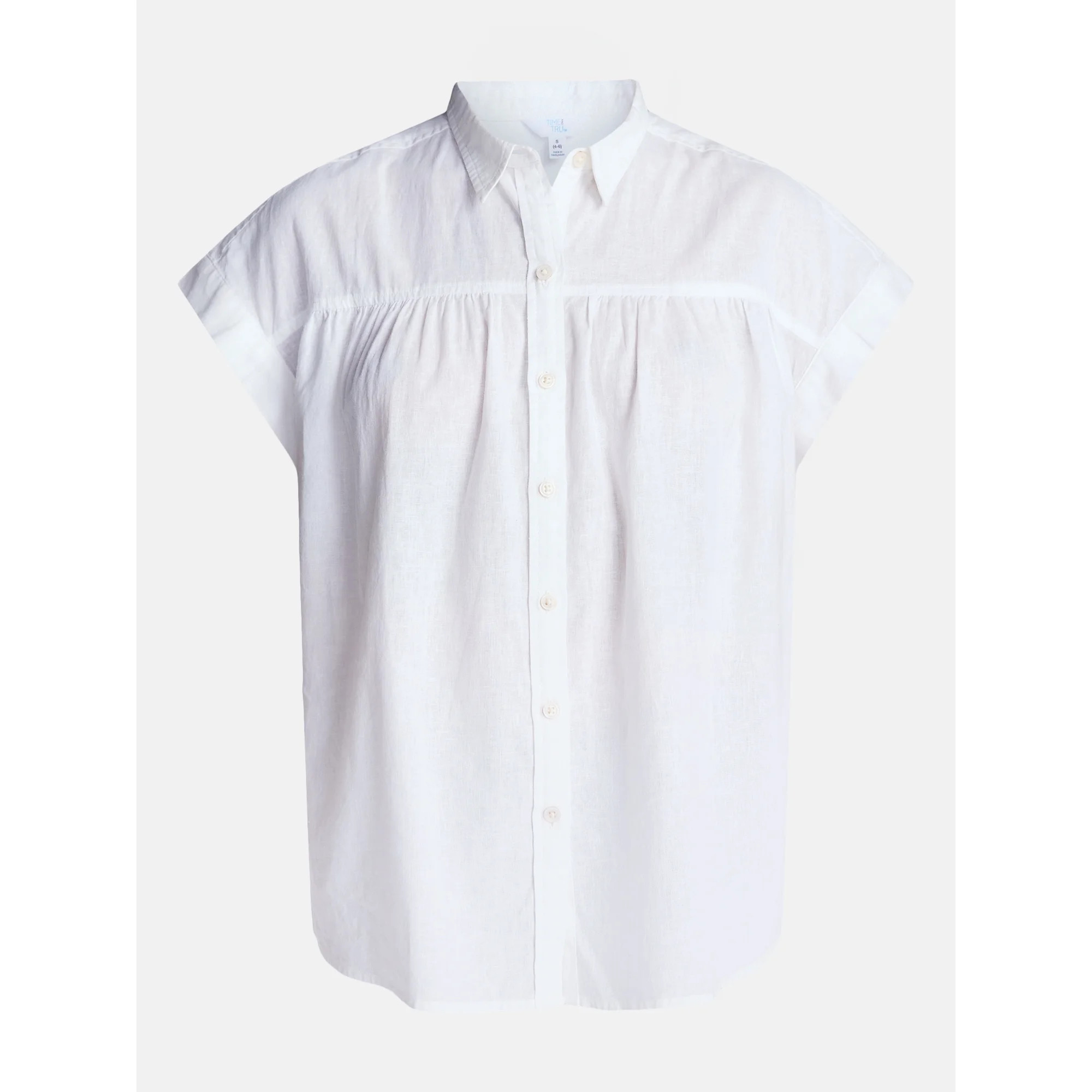 Time and Tru Women's Camp Shirt, Sizes XS-XXXL | Walmart (US)