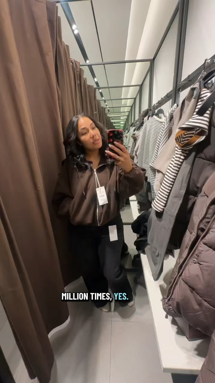 Zara has got some really good stuff out!! WI was so excited about this jacket that I posted a video of what I got before the video of me actually shopping lol Anyway, I didn’t get those black jeans and rewatching this video is making me regret that decision 😩 #zara #zarahaul 

#LTKgrwm #LTKootd
