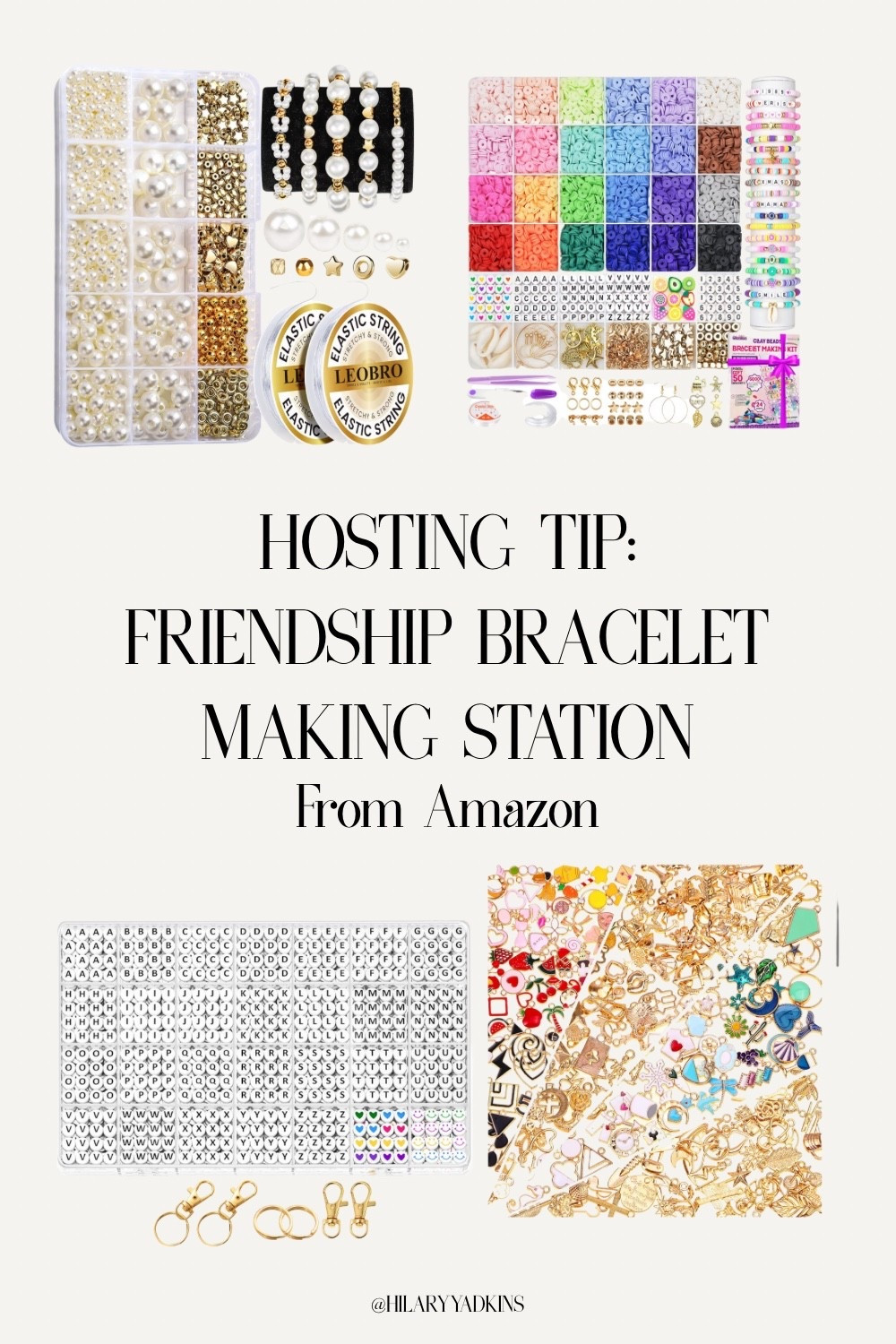 Hosting hack 🎉 A friendship bracelet making station — fun, easy, and great to buy + always have on hand! Perfect for parties, girls’ night, or game day. Everything is from Amazon 🫶✨

#HostingIdeas #PartyIdeas #GirlsNightIn #CraftNight #FriendshipBracelets #AmazonFinds #DIYParty #HostingTips #EventIdeas #GameDayParty #Amazon #Crafts #DIY #Hostess #PartyInspo #EntertainingIdeas #GameDayParty #BacheloretteParty #KidsPartyIdeas #HolidayHosting #AmazonPartyFinds #CraftSupplies #FunActivities #HomeEntertaining #CreativePartyIdeas

#LTKHalloween #LTKParties #LTKHoliday