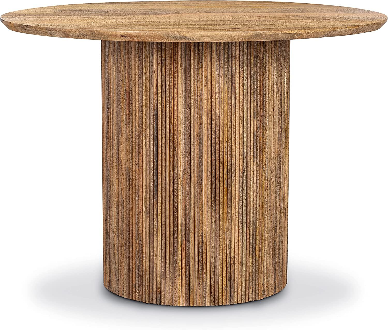 POLY & BARK Deja 40" Round Dining Table, Natural | Amazon (US)