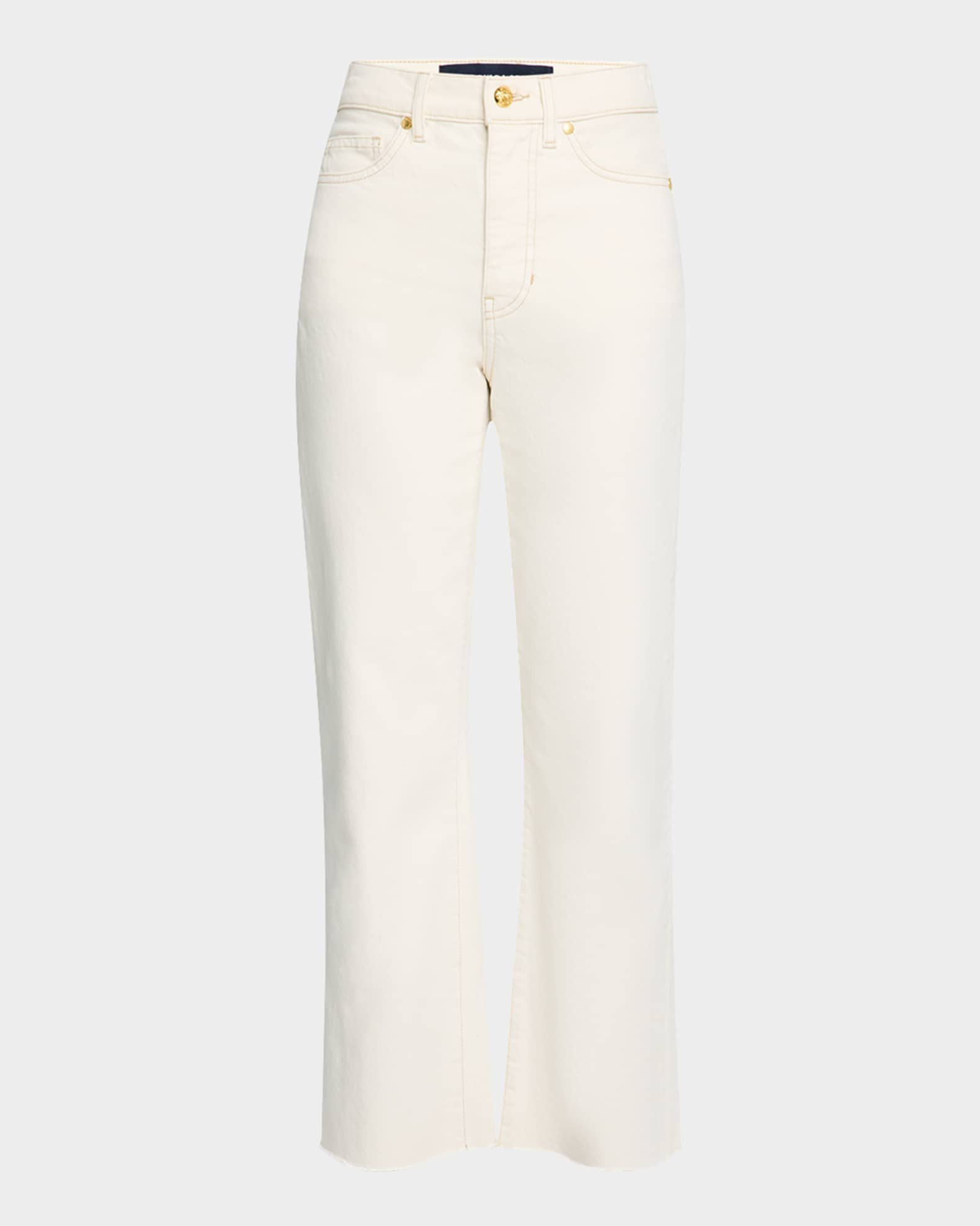 Dylan High-Rise Straight Ankle Jeans | Neiman Marcus