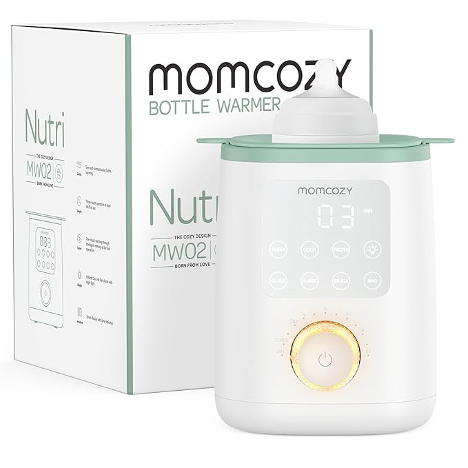 Momcozy Nutri Bottle Warmer, 9-in-1 Baby Bottle Warmer with Night Light, Accurate Temperature to ... | Amazon (US)