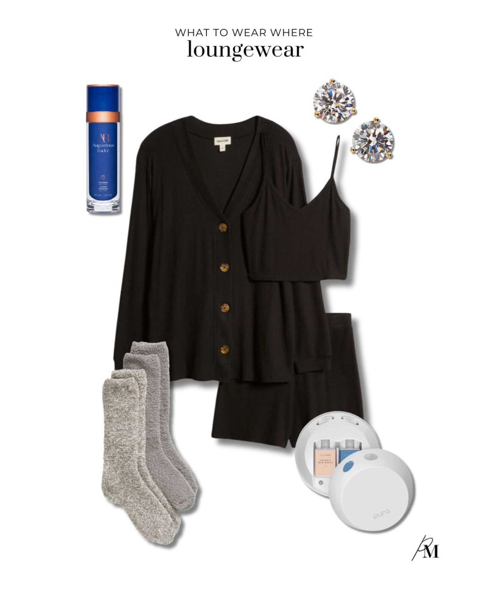 Loungewear favorites! This set and Barefoot Dreams socks are perfect for lounging. 

#LTKStyleTip #LTKSeasonal #LTKxNSale