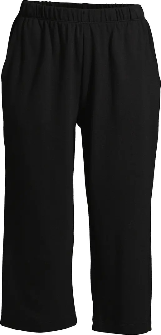Lands' End Sport Knit High Rise Elastic Waist Capri Pants | Nordstrom | Nordstrom
