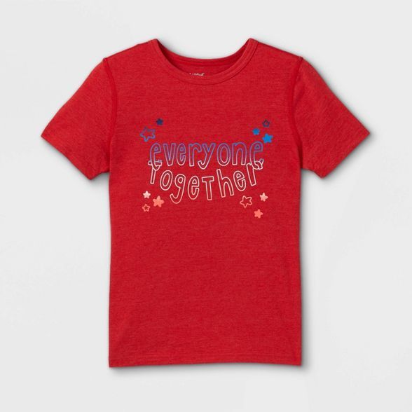 Boys' Adaptive 4th of July Short Sleeve Graphic T-Shirt - Cat & Jack™ Red | Target