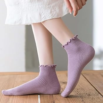 5 Pairs Unisex Crew Socks for Men and Women’s Socks Size 6-9 9-11 Long Socks | Amazon (US)