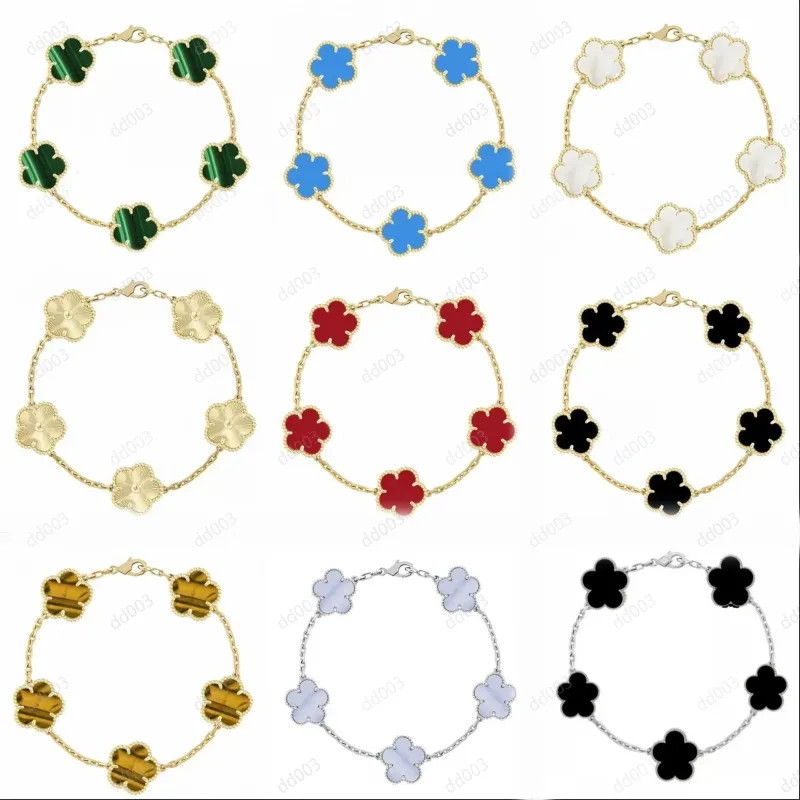 Four leaf clover bracelet charm bracelet designer bracelets fine jewelry mother of pearl white bl... | DHGate