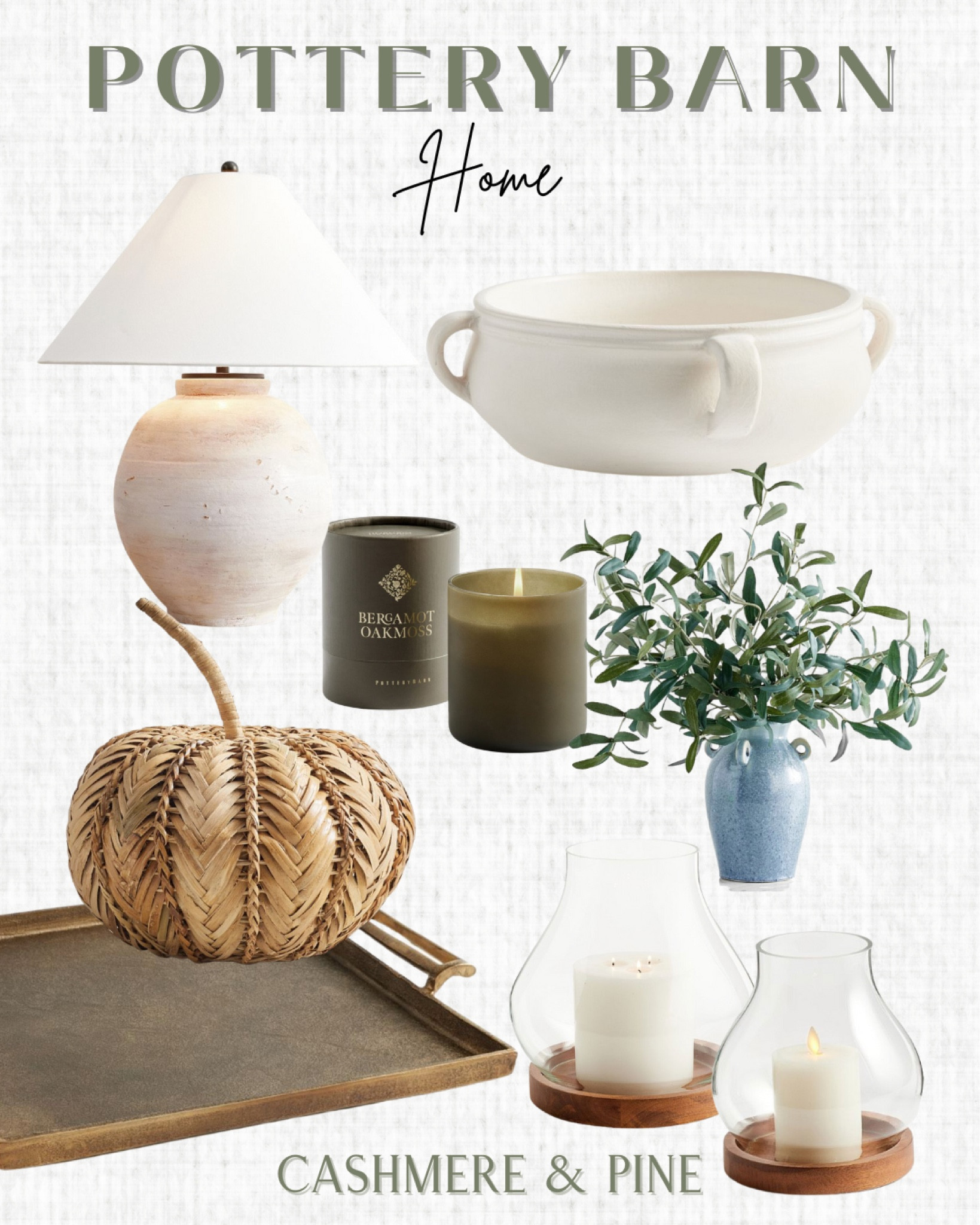 Pottery Barn Home

Table lamps, decorative trays,
Decorative bowls, faux olive stems, candles, wicker pumpkins, fall home, home decor

#LTKhome #LTKSeasonal #LTKstyletip