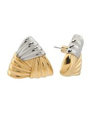 Two Tone Triangle Earrings | New Arrivals | TJ Maxx