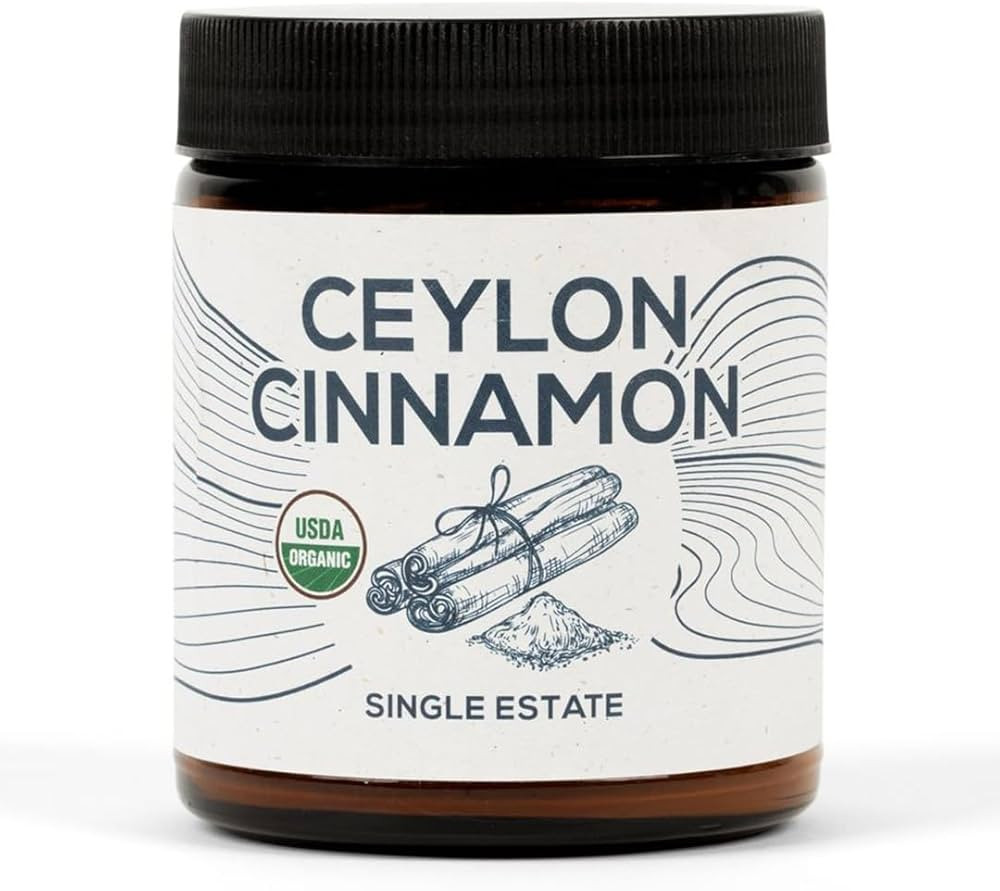 Organic Ceylon Cinnamon, Single Estate, Freshly Ground Premium Sri Lanka Cinnamon, Non-GMO, Fair-... | Amazon (US)