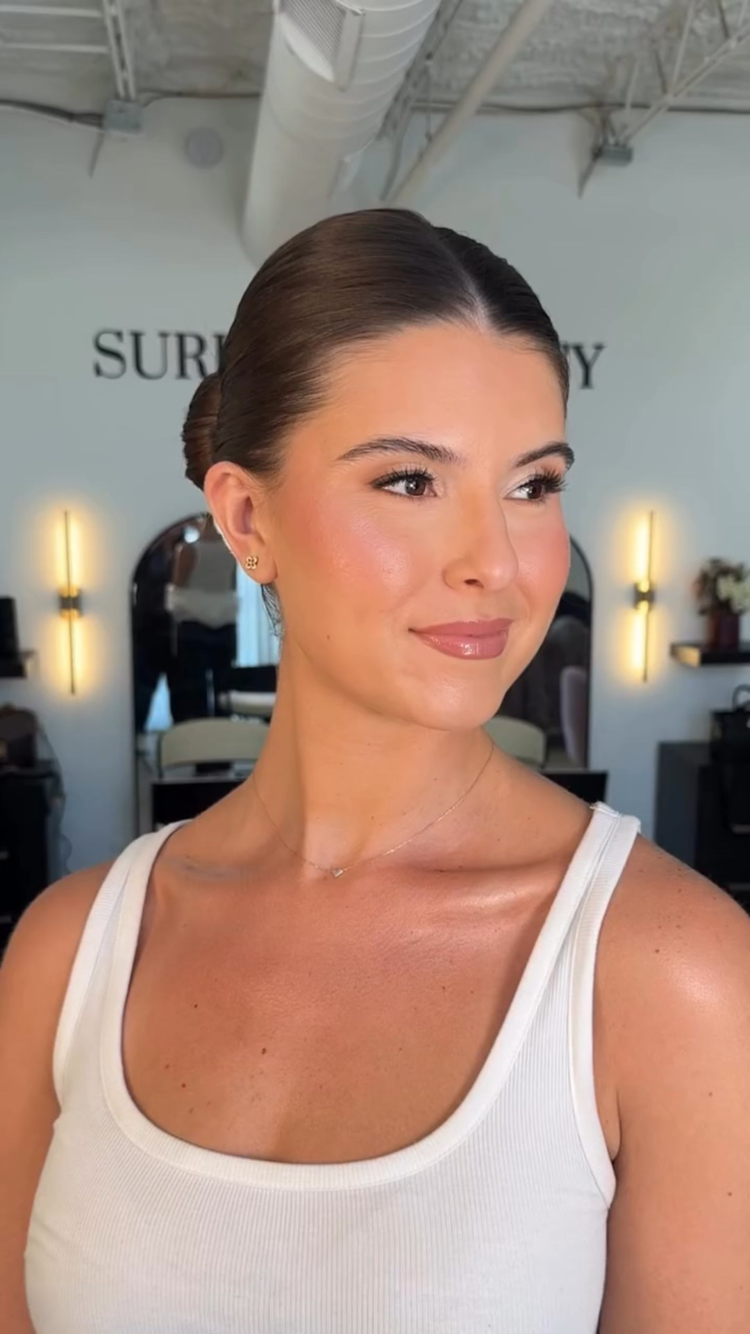 Wow! Hair & Makeup by Me on this beautiful face! #surrealbeautylauren @surrealbeautytx #LTKbridalmakeup #LTKMakeup #LTKupdo 