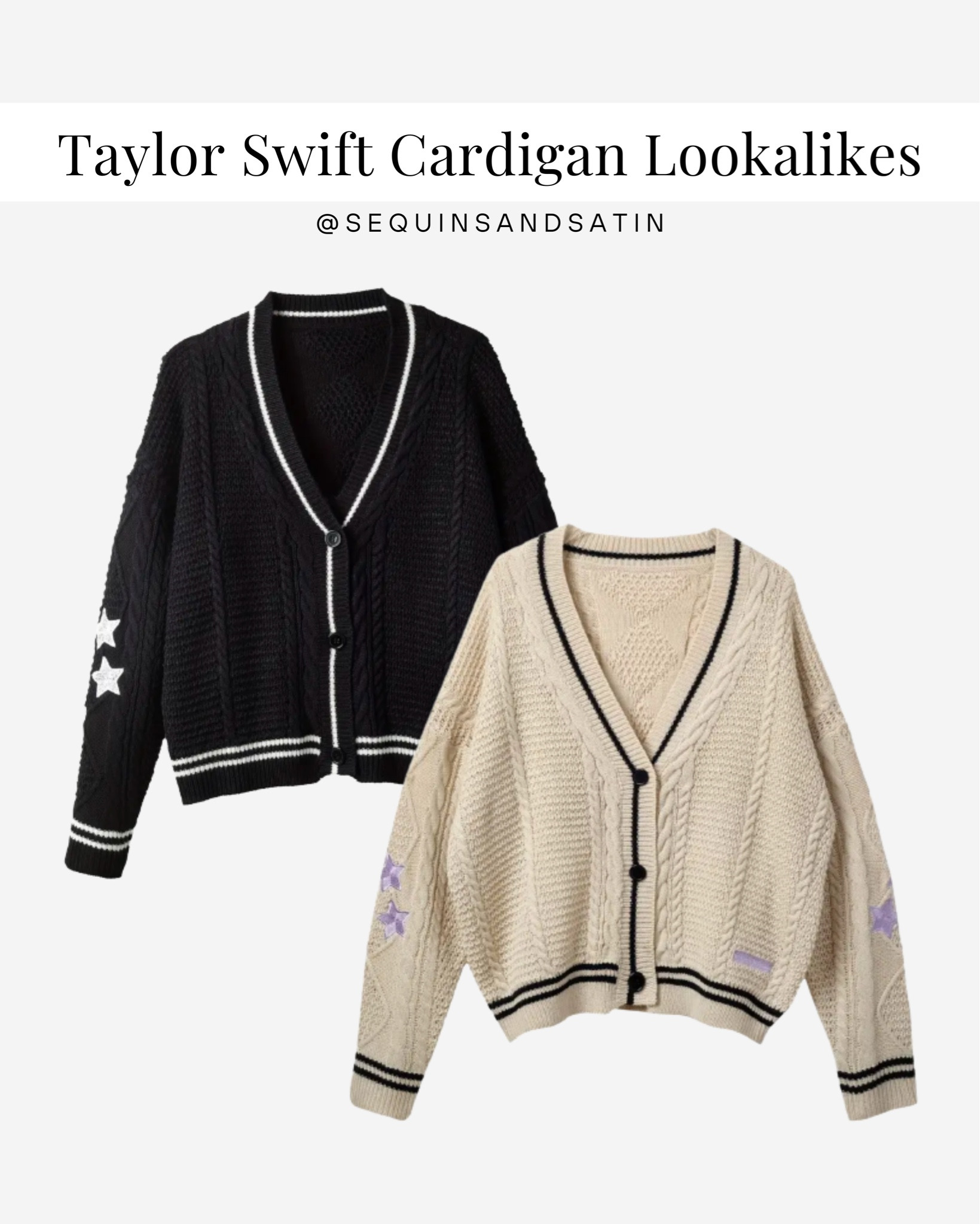Taylor swift cardigan dupes!🫶

*not knockoffs, just similar vibes for less $

Taylor swift merch dupes / Taylor swift cardigan lookalikes / fall cardigans / Temu finds / temu haul / temu clothes / temu clothing


#LTKSeasonal #LTKunder50 #LTKunder100