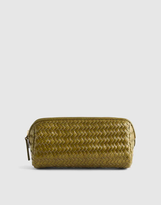 The Signature Woven Zip Pouch | Madewell