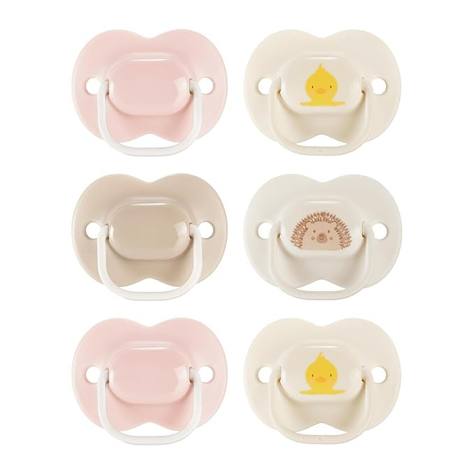 Tommee Tippee Anytime Pacifier, 0-6 Months, 6 Pack of Symmetrical, BPA Free Pacifiers | Amazon (US)