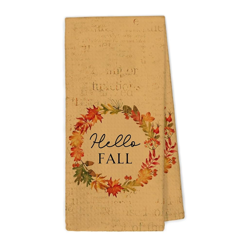Vintage Fall Kitchen Towels, Rustic Fall Thanksgiving Dish Hand Tea Towels, Farmhouse Country Sea... | Amazon (US)