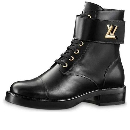 (WMNS) LOUIS VUITTON LV Wonderland Small Cowhide Martin boots Black | KICKS CREW