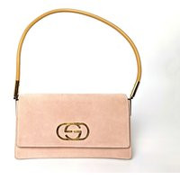 Mint Gucci Pink Suede & Leather Blondie Baguette | Etsy (US)