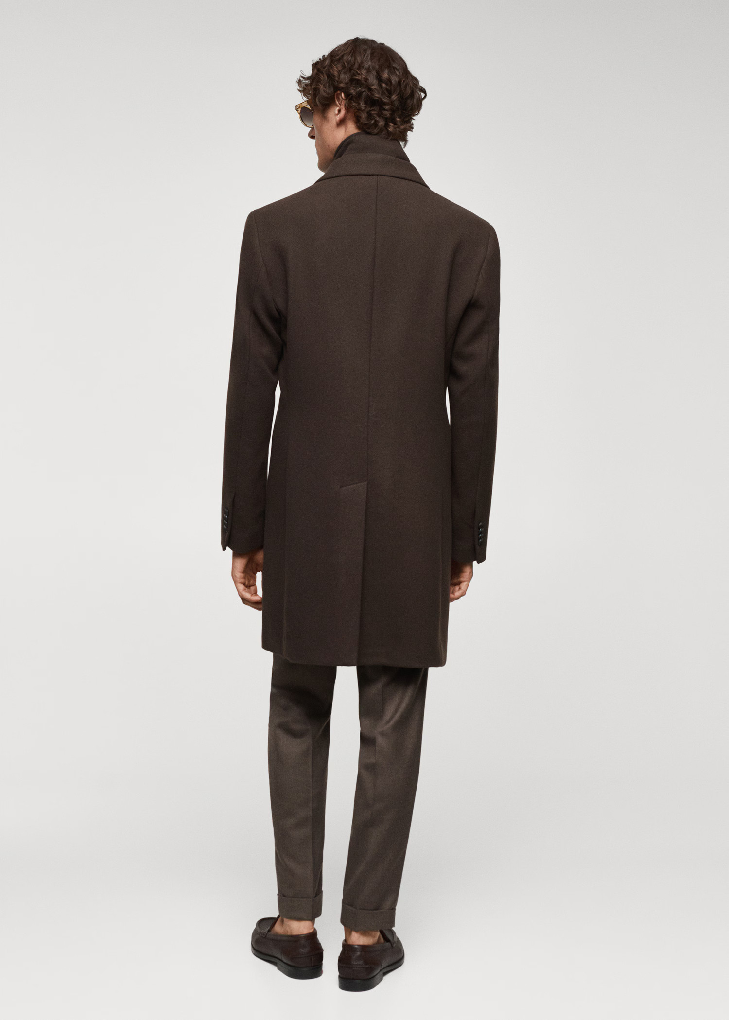 Wool coat with detachable collar | Mango (US/MX/AU)