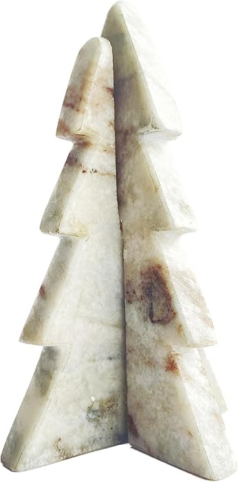 Creative Co-Op Interlocking Marble Tree Decor, Mint and Chocolate Brown Marble Coloring | Amazon (US)