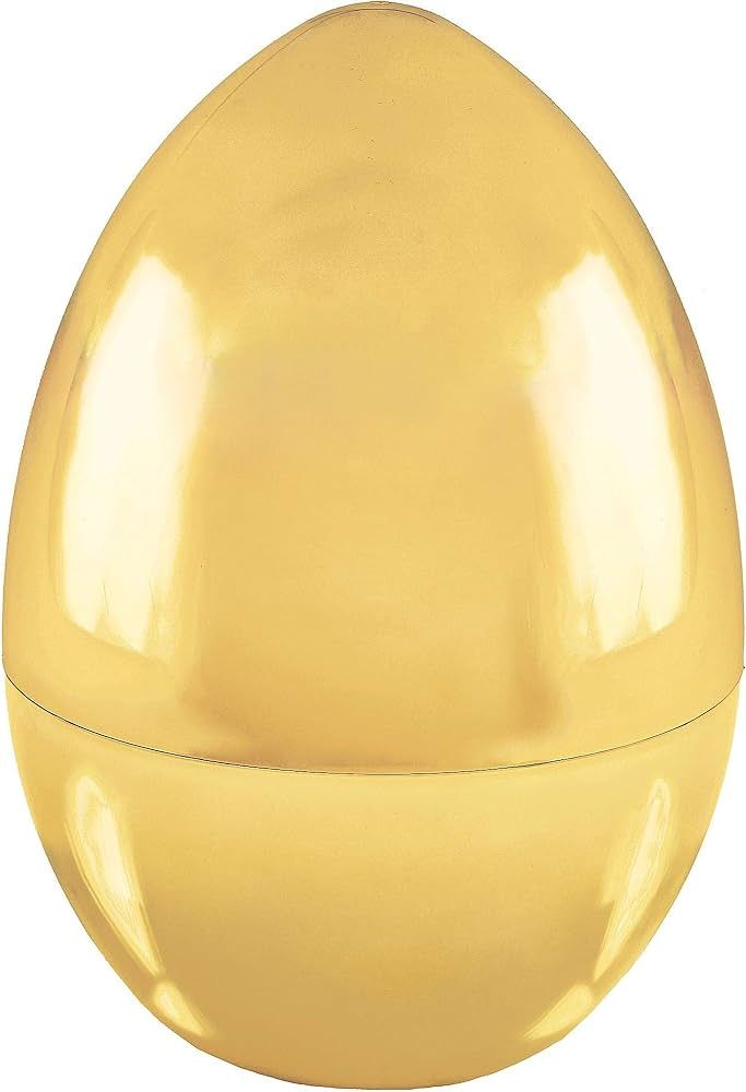 Giant Luxurious Gold Jumbo Easter Egg - 9.5" x 6.5" (1 Count) - Perfect for Gifts, Storage & Deco... | Amazon (US)