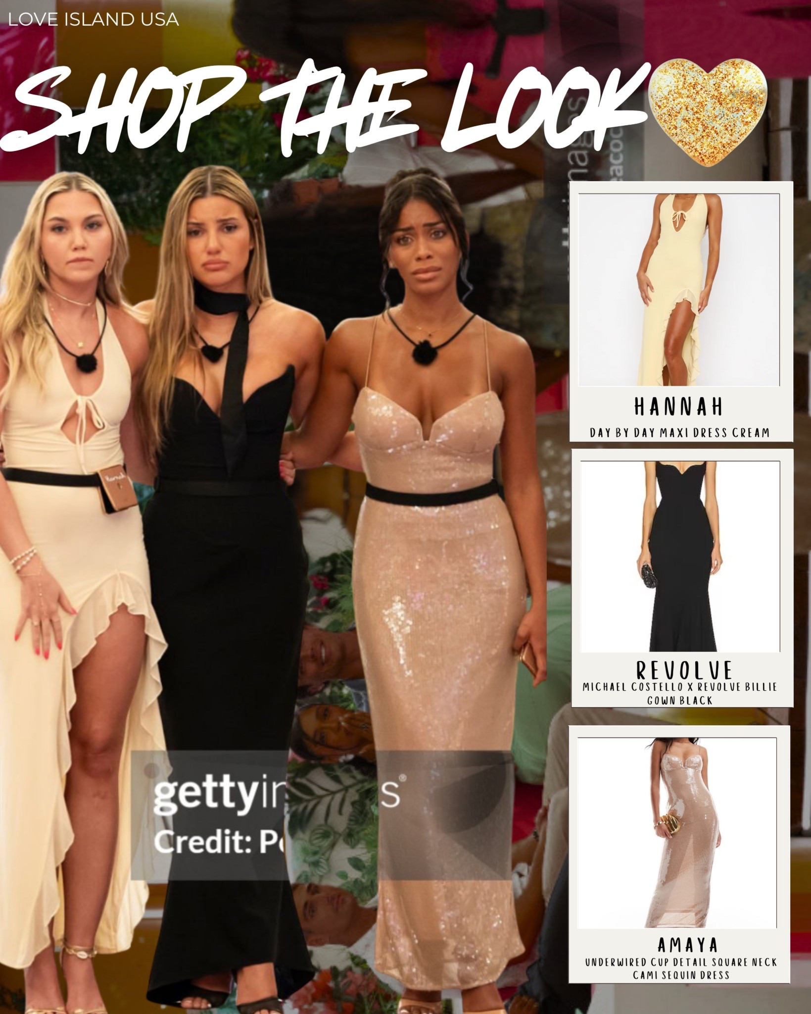 🔥 Love Island USA Season 7, Episode 20: Elimination Night Looks 🔥
The emotions were high as Hannah Fields was eliminated from the villa—but she, Iris, and Amaya delivered major bombshell energy in these unforgettable gowns. 💔✨

👗 Shop Their Exact Dresses — Tagged to This Post:
• Hannah — Day By Day Maxi Dress in Cream ($58)
• Iris — Michael Costello x REVOLVE Billie Gown in Black ($248)
• Amaya — Amaya Underwired Sequin Square Neck Cami Dress ($130)

These elegant dresses are perfect for weddings, special events, or your own reality TV moment.

📺 As seen on Love Island USA Season 7, Episode 20 – the night of Hannah’s elimination

#LoveIslandUSA #Season7 #Episode20 #HannahFields #IrisKendall #AmayaEspinal #LTKStyle #LTKFinds #LoveIslandFashion #ShopTheLook #RealityTVFashion #EliminationNight #EveningGowns #MaxiDress #VillaStyle #BombshellStyle #LoveIslandLooks #SheinFinds #ExplorePage #LTKSeason7

#LTKTravel #LTKParties #LTKStyleTip