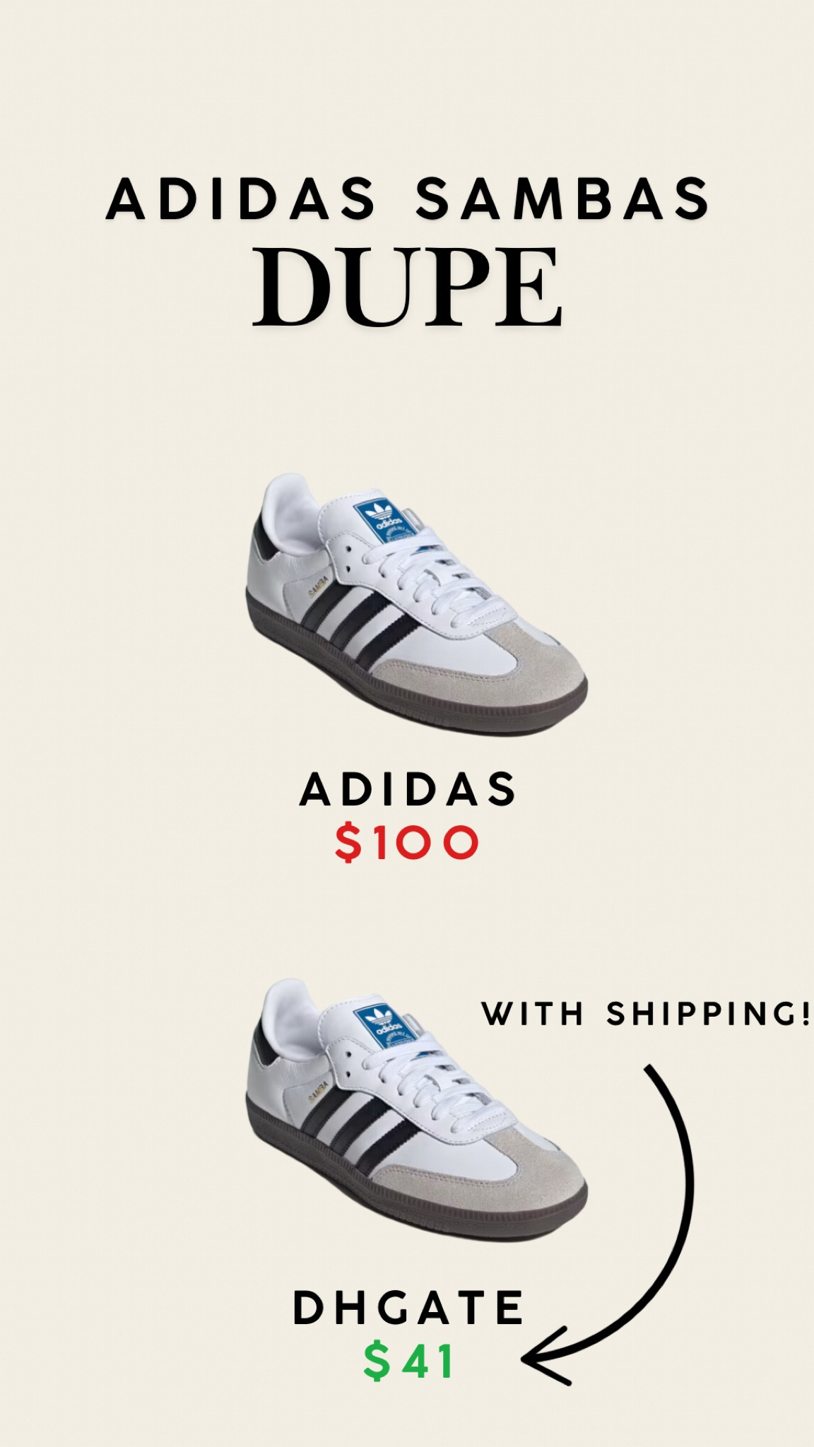 Adidas Sambas Dupes - Sambas DHGATE

#LTKFindsUnder100 #LTKShoeCrush #LTKFindsUnder50