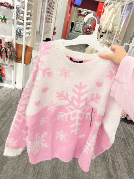 Pink snowflake sweater at target 

#LTKSeasonal #LTKHoliday #LTKHolidaySale