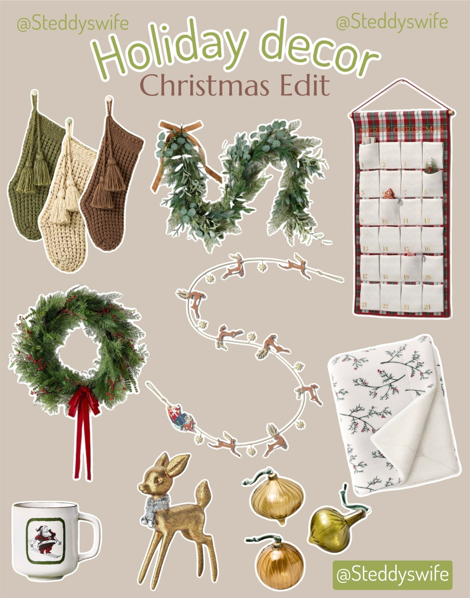 Target - Holiday decor, Christmas edition! The cutest vintage and traditional decor for your home. 

#LTKFindsUnder50 #LTKHome #LTKSeasonal