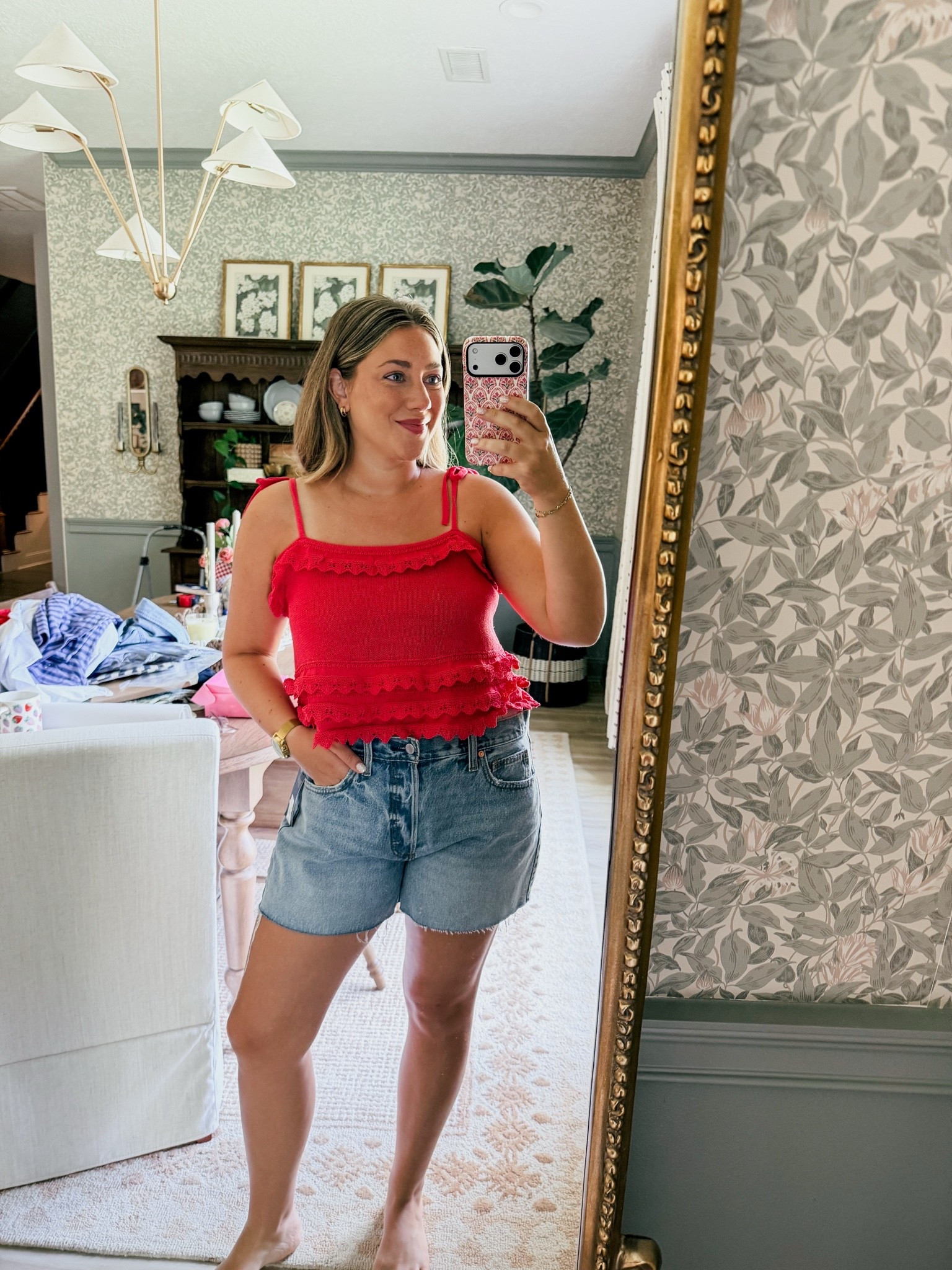 This top is adorable! The bows on the sleeve do not come undone and the fit is TTS

Walmart target Fourth of July outfit

#LTKSeasonal #LTKootd