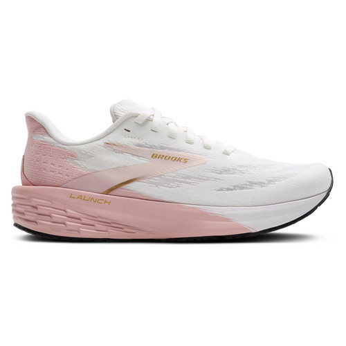Brooks Womens Brooks Launch 11 - Womens Shoes White/Gold/Pink Size 06.5 | Foot Locker (US)
