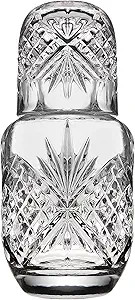 Godinger Bedside Night Carafe - Cup and Bottle to Keep Next To Your Bed for a Handy Midnight Drin... | Amazon (US)