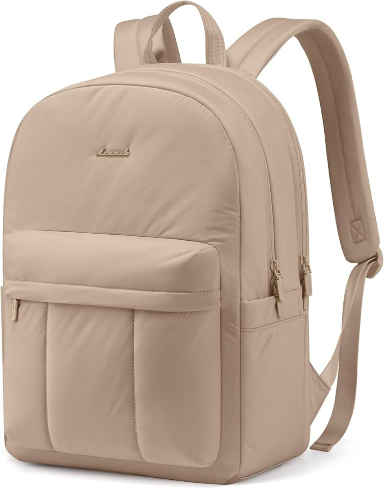 LOVEVOOK Puffer Backpack for Women Travel Work, Lightweight Quilted Laptop Backpack Purse, Cute B... | Amazon (US)