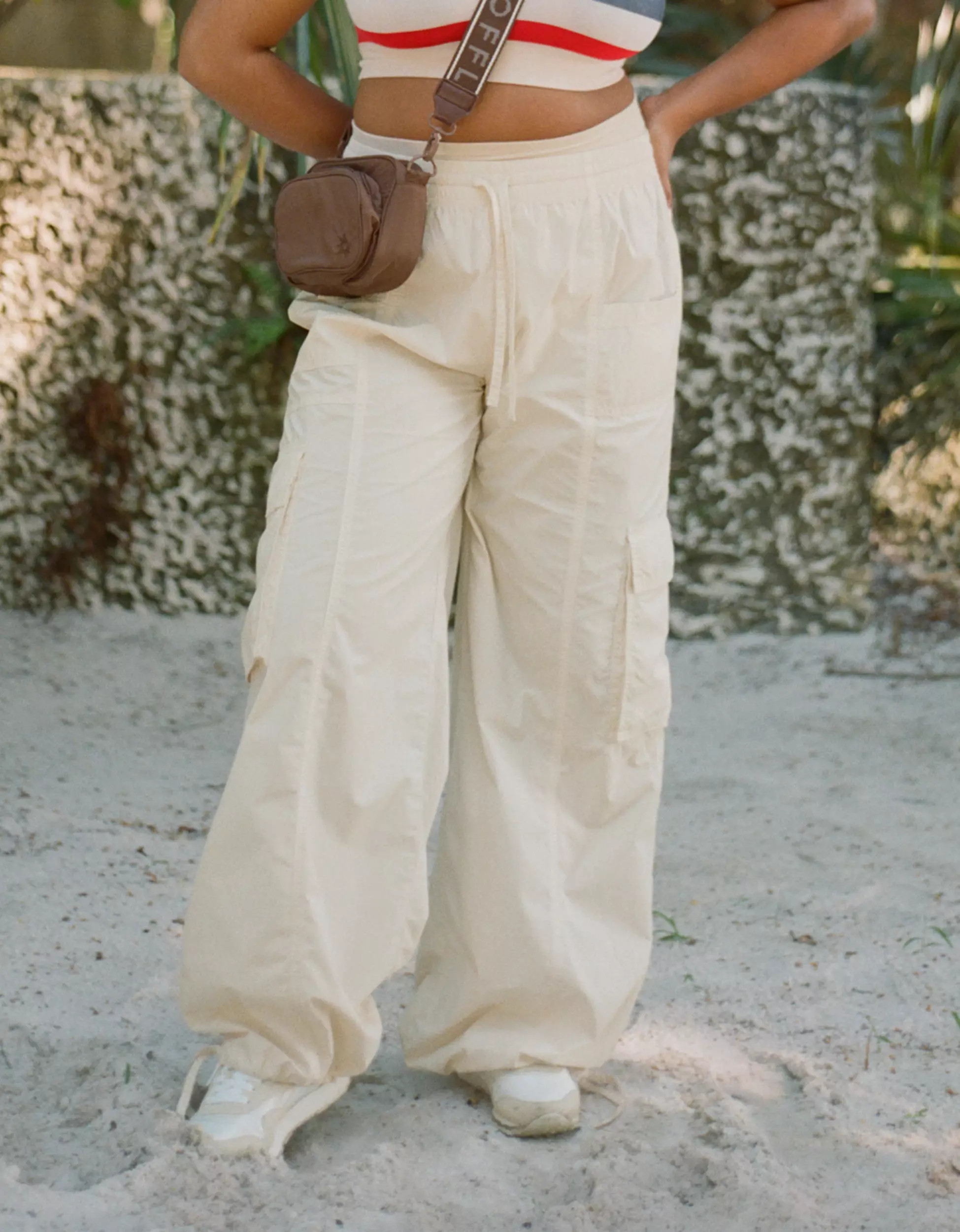 Aerie High Waisted Go-For-It Baggy Cargo Pant | American Eagle Outfitters (US & CA)