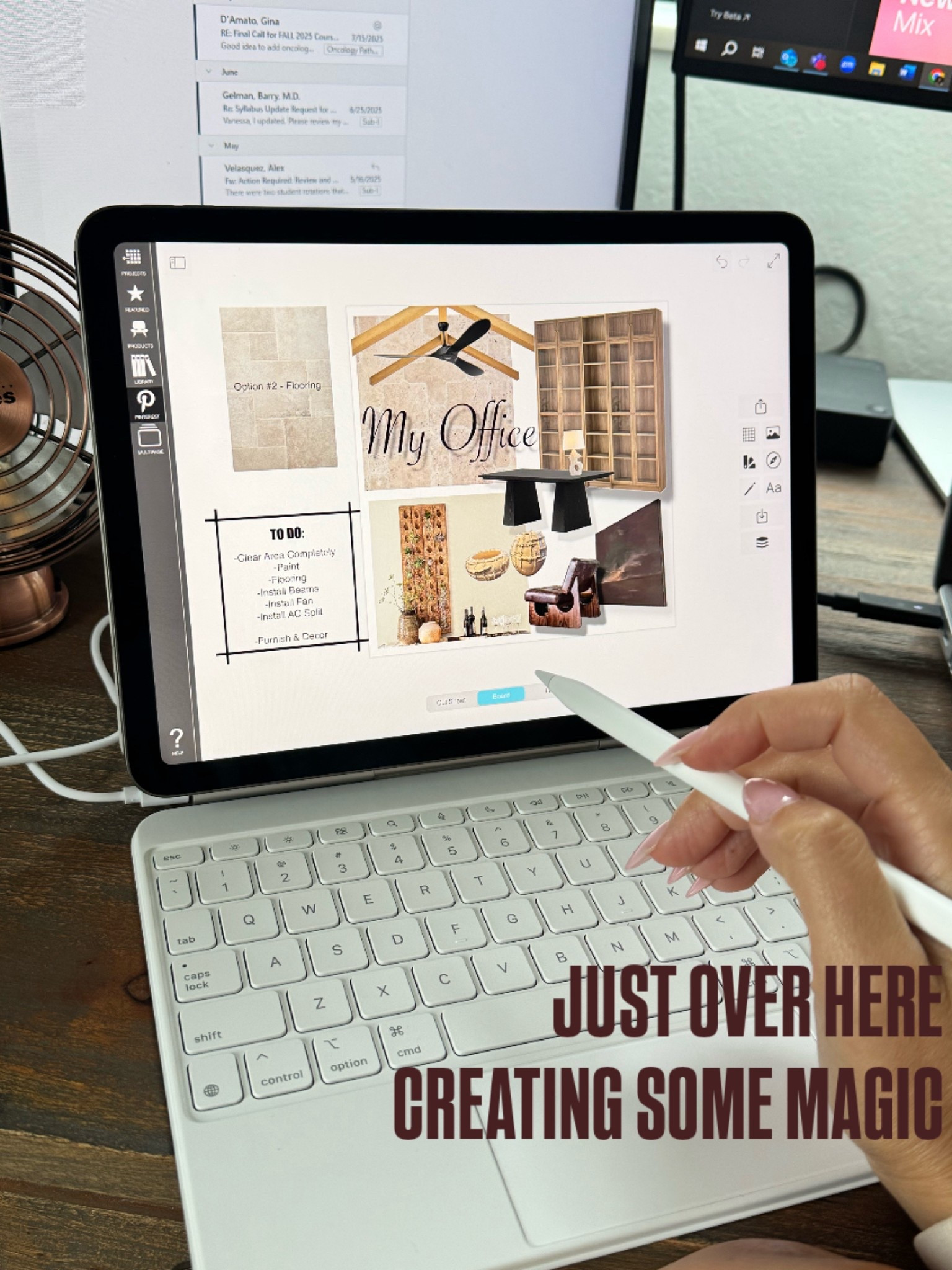 Mood boarding all the organic modern textures with a Mediterranean touch. Can’t wait to see this vision come to life 🌿 

My new IPad Air is my current craze. Got the magic pen and keyboard- GAME CHANGER!!!!


#LTKHome