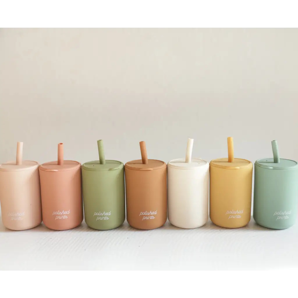 Silicone Straw Cup With Lid | Hello Bluebyrd