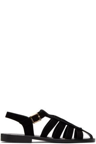 Black Pablo Sandals | SSENSE