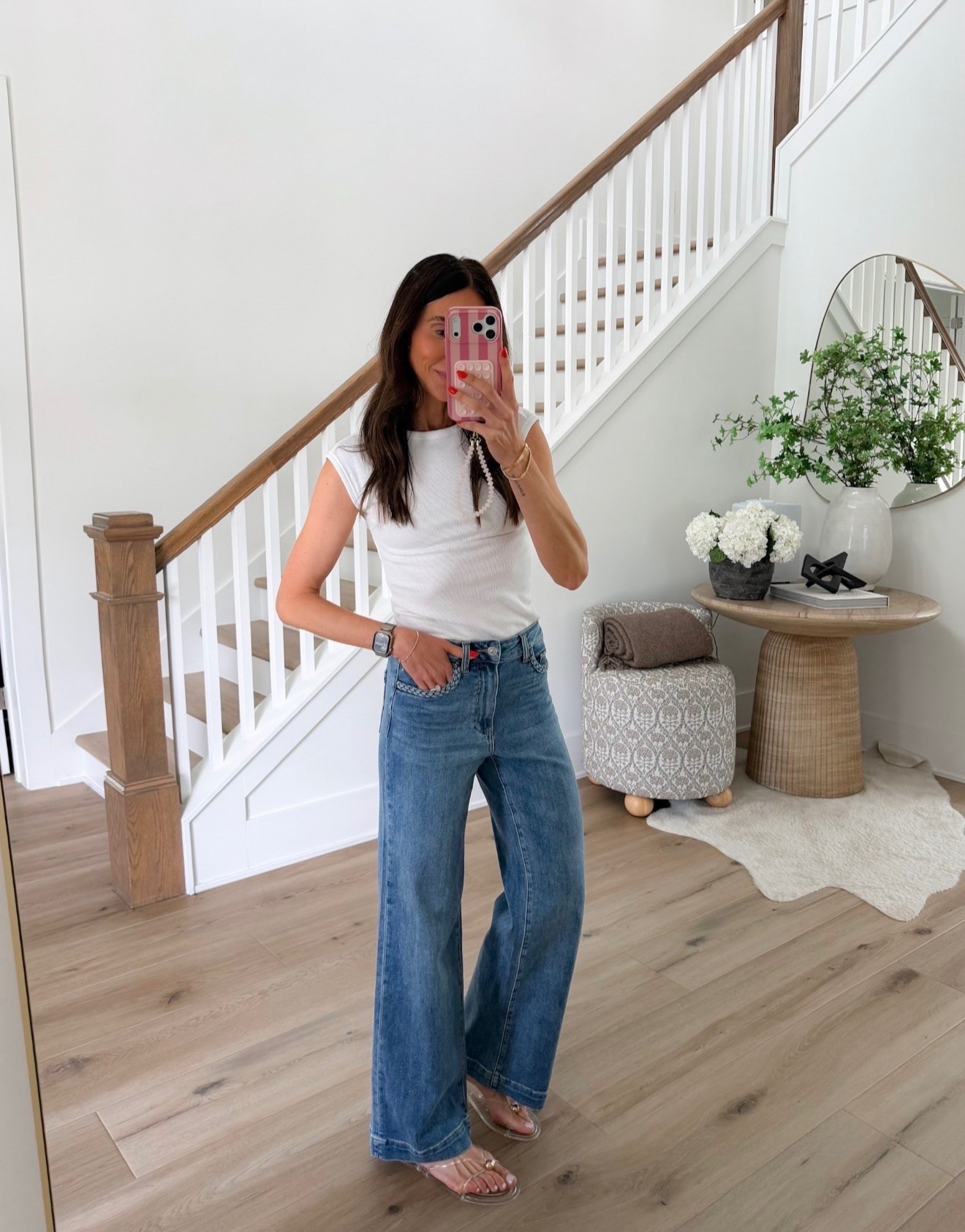 Paige Anessa Braided jeans. Use code ANNAB20 for 20% off $100+ order.

#LTKootd #LTKSaleAlert