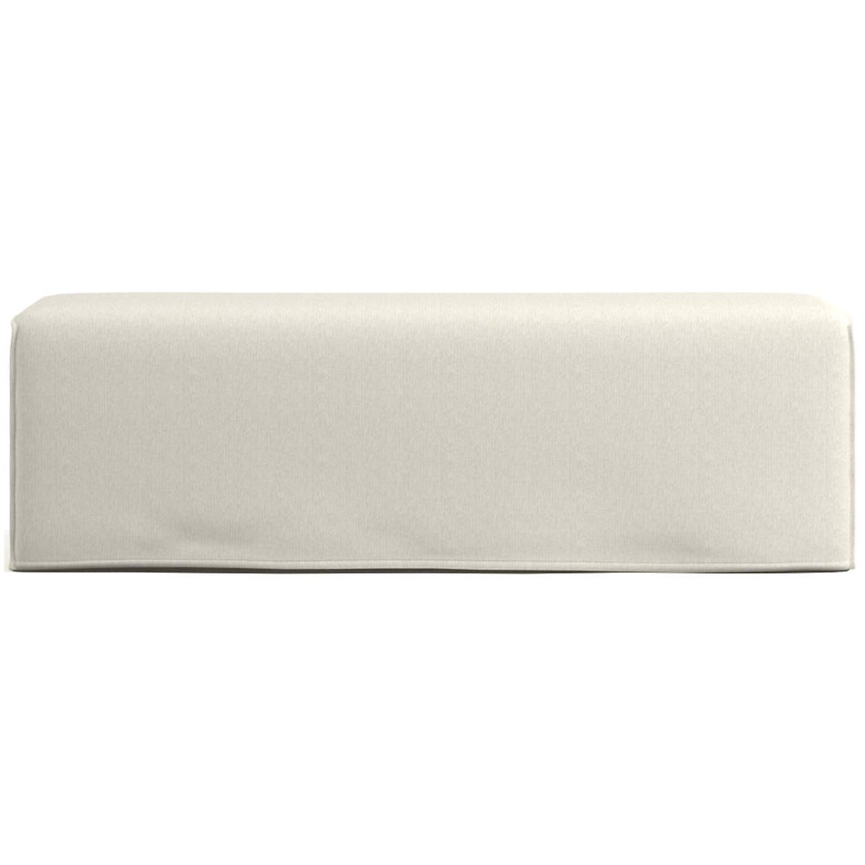 Capri 60" Slipcovered Bench | Crate & Barrel | Crate & Barrel