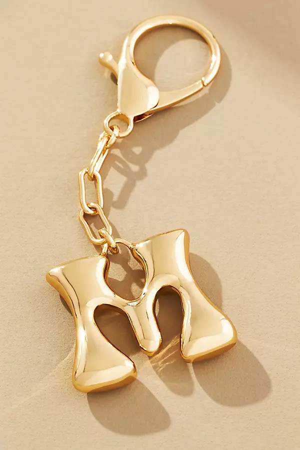 Bubble Letter Monogram Bag Charm | Anthropologie (US)