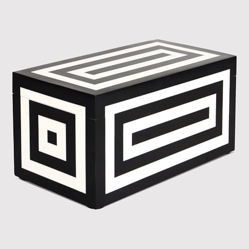 Handicrafts Home Decorative Organizer Box 10x5 – Large Keepsake Box with Lid, Modern Decorative Storage Box, Bohemian Coffee Table Décor, Jewelry & Memory Box, Decorative Accent Box for Home Décor | Amazon (US)