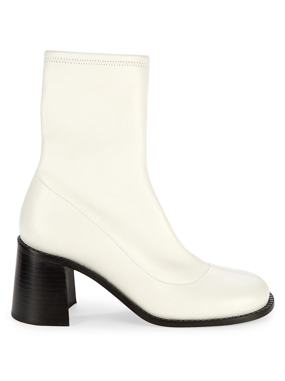 Simon Miller Mojo Square-Toe Leather Sock Boots | Saks Fifth Avenue