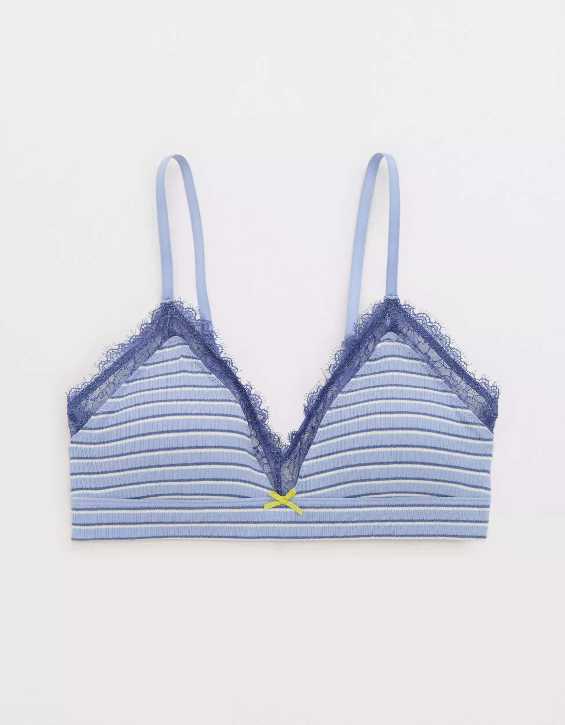Superchill Cotton Rib Padded Triangle Bralette | Aerie