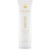Native Sunscreen SPF 30, Zinc Oxide Dermatologist Tested Suitable for Sensitive Skin & Hawaii Com... | Amazon (US)