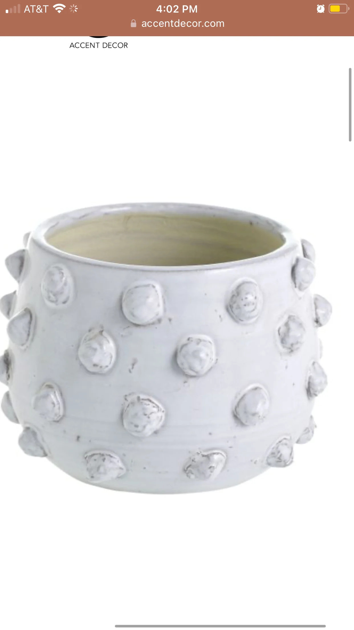 White Fem Rosa Pot-Small | Auden & Avery